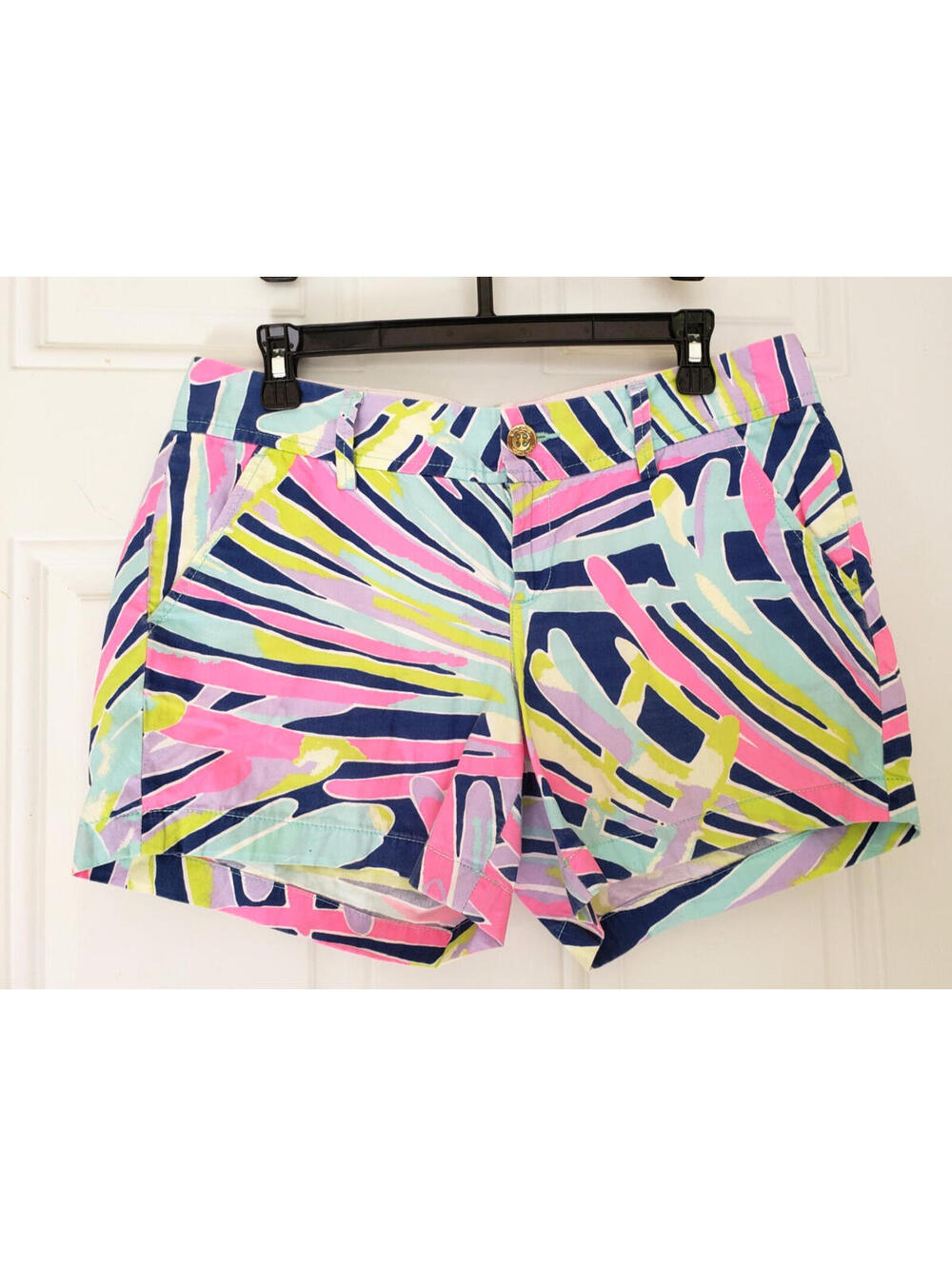 Lilly Pulitzer Callahan Shorts Size 6 Palm Reader Print Summer beach, sea, hikin